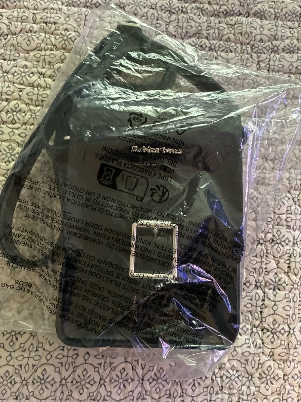 Dr. Martens Black Leather Crossbody Bag NWT